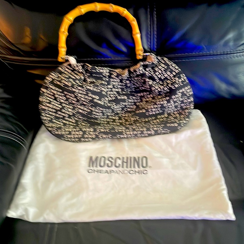 Moschino Cheap and Chic  bag bamboo handle vintage